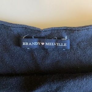 Black Brandy Melville cropped tube top